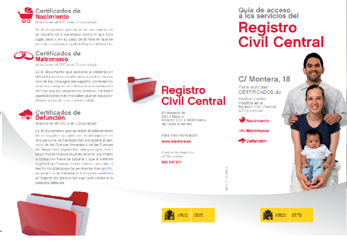 registro civil folleto